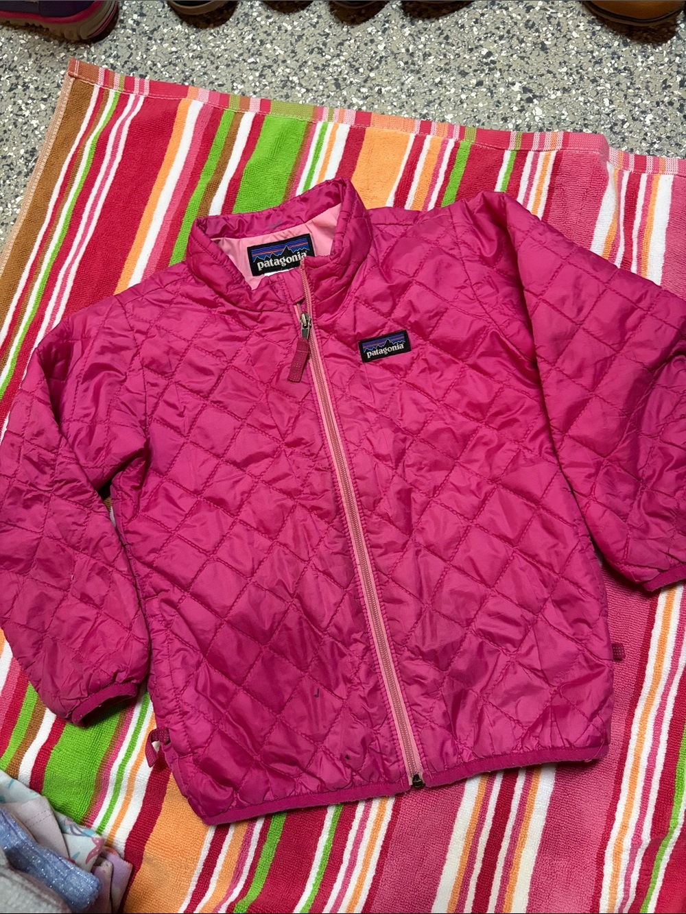 Patagonia Toddler Hot Pink Nano Puff Puffer Jacket